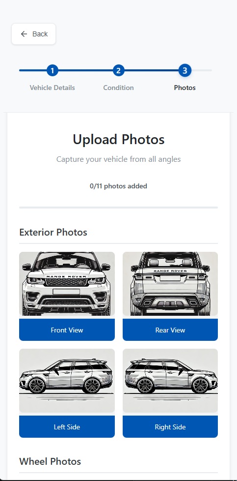 Photo Upload Screen